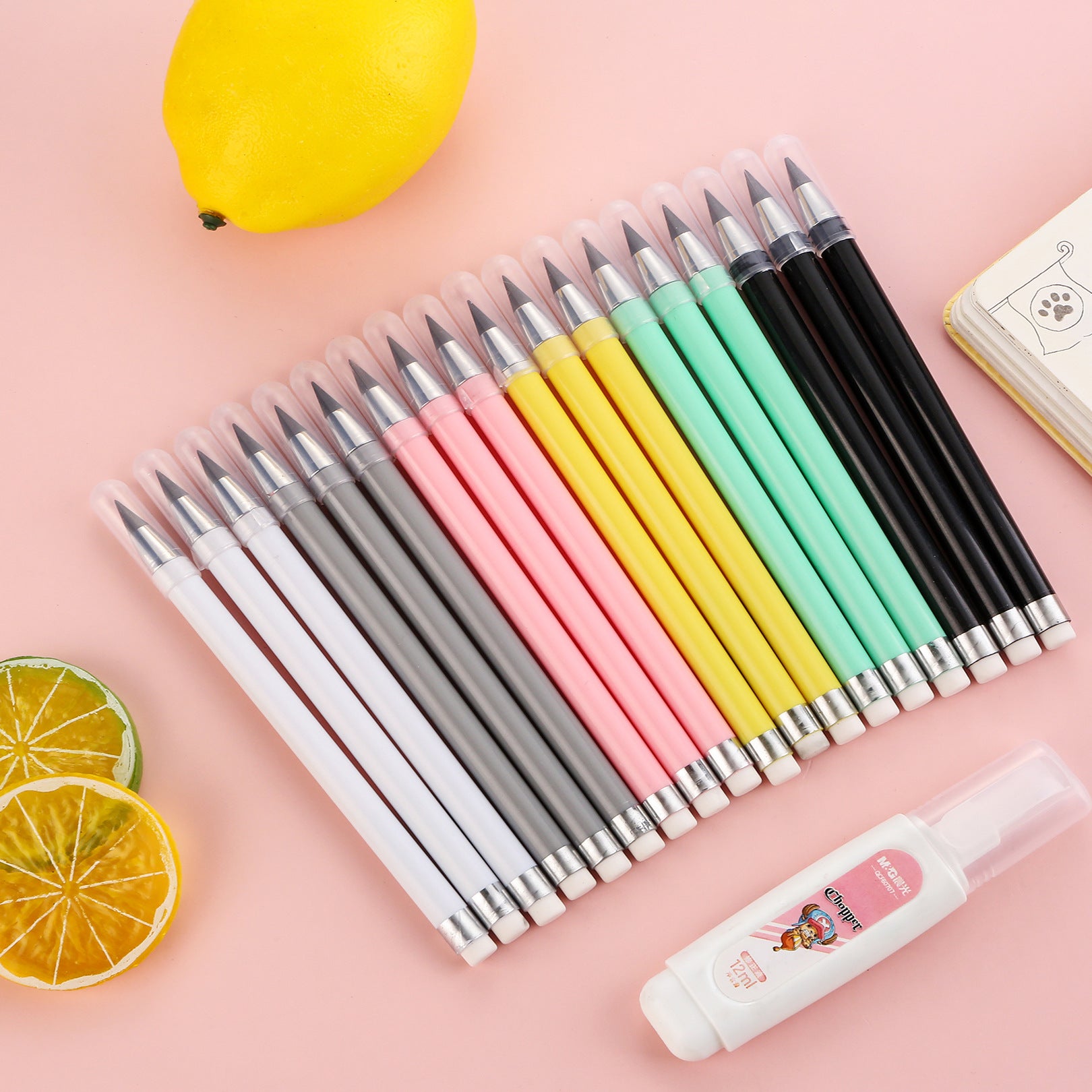 Tecnología de plástico de plástico al por mayor sin afilar sin tinta Eternal Pencil